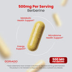 Dorado Nutrition Berberine 500mg dietary supplement bottle