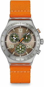 Swatch quartz casual watch box and packaging layout
