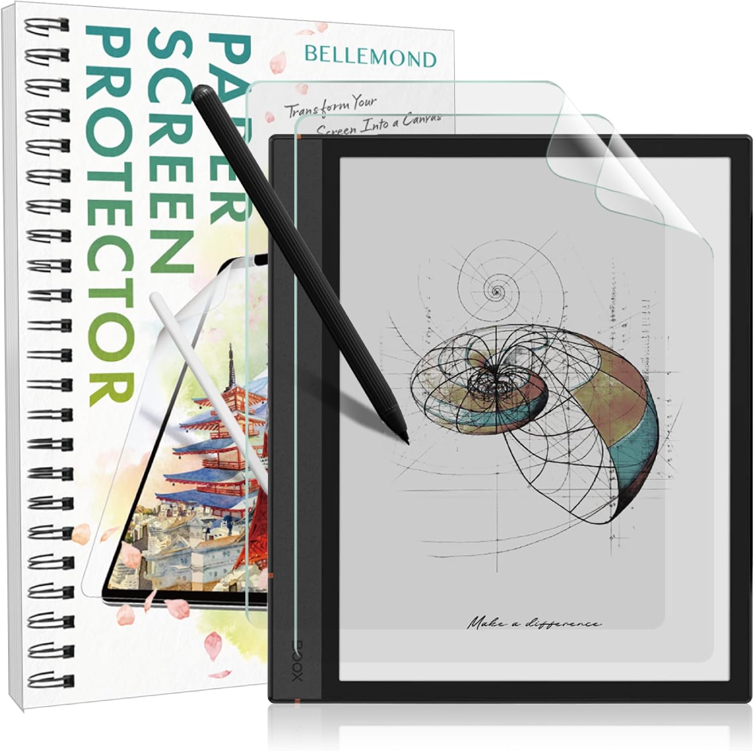 Bellemond Kent Paper Screen Protector for Onyx Boox Note Air front view