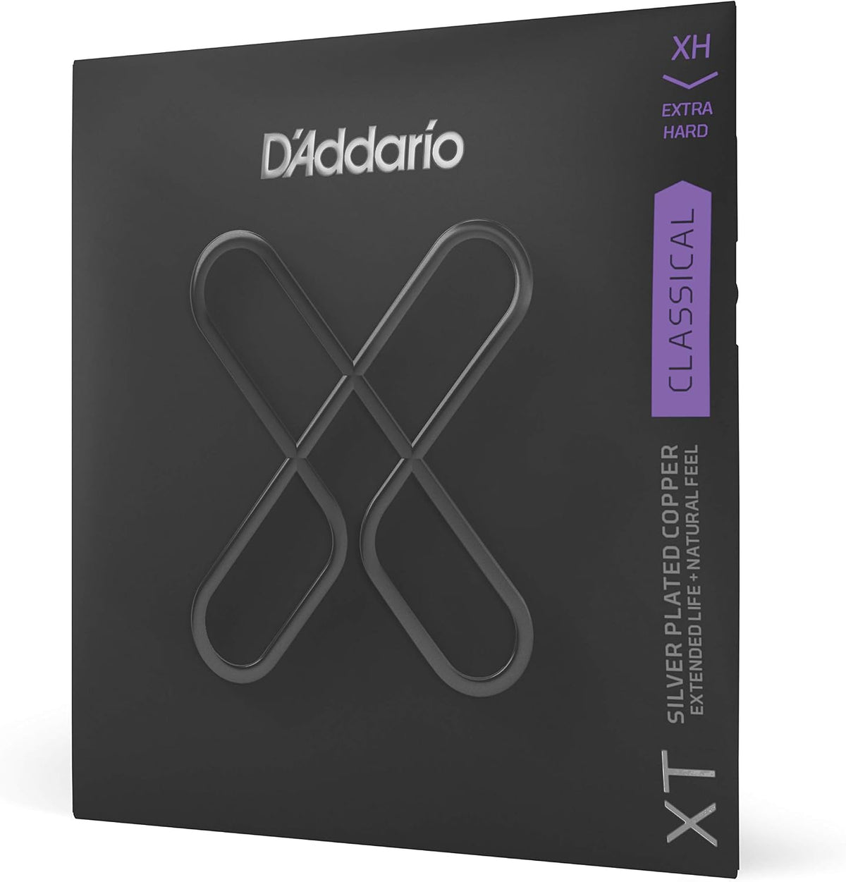 D'Addario XT classical guitar strings extra hard tension front view packaging musical accessory