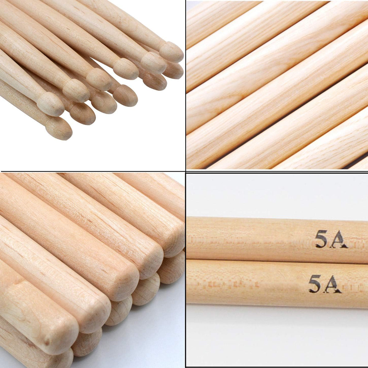 Wogod maple drum sticks paired together