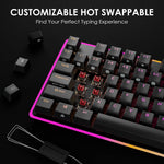 Ollyn keyboard hot-swappable switch removal demonstration