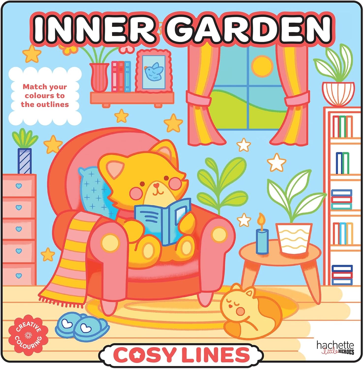 Inner Garden - Cosy Colo: A creative colouring book to match the colours to the outlines - Image 1
