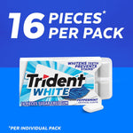 Trident sugarless peppermint chewing gum ninety pack bulk display