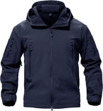 TACVASEN Men's Tactical Fleece SoftShell Jacket Waterproof Winter Coat | Breathable,windproof | Multi-pockets,adjustable hood | Ideal for rain,hiking,snow,ski - Image 9