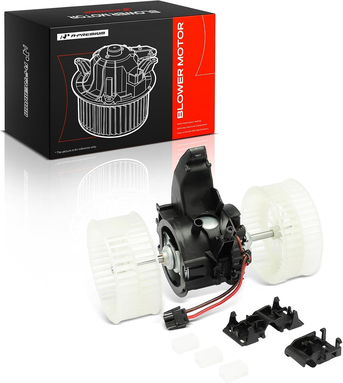 A-Premium front HVAC heater blower motor front view
