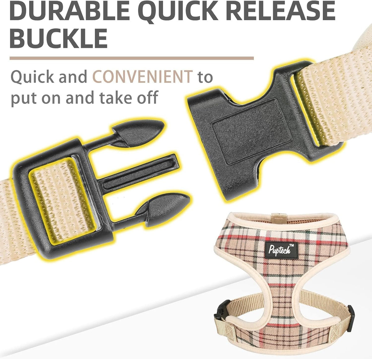 PUPTECK escape proof cat harness details