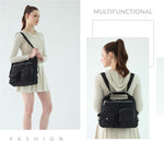 Hobo Purse for Women, Nylon Crossbody Shoulder Handbag Convertible Backpack - Image 2