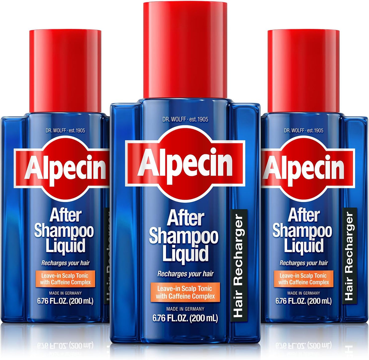 Alpecin 200ml bottle size comparison view