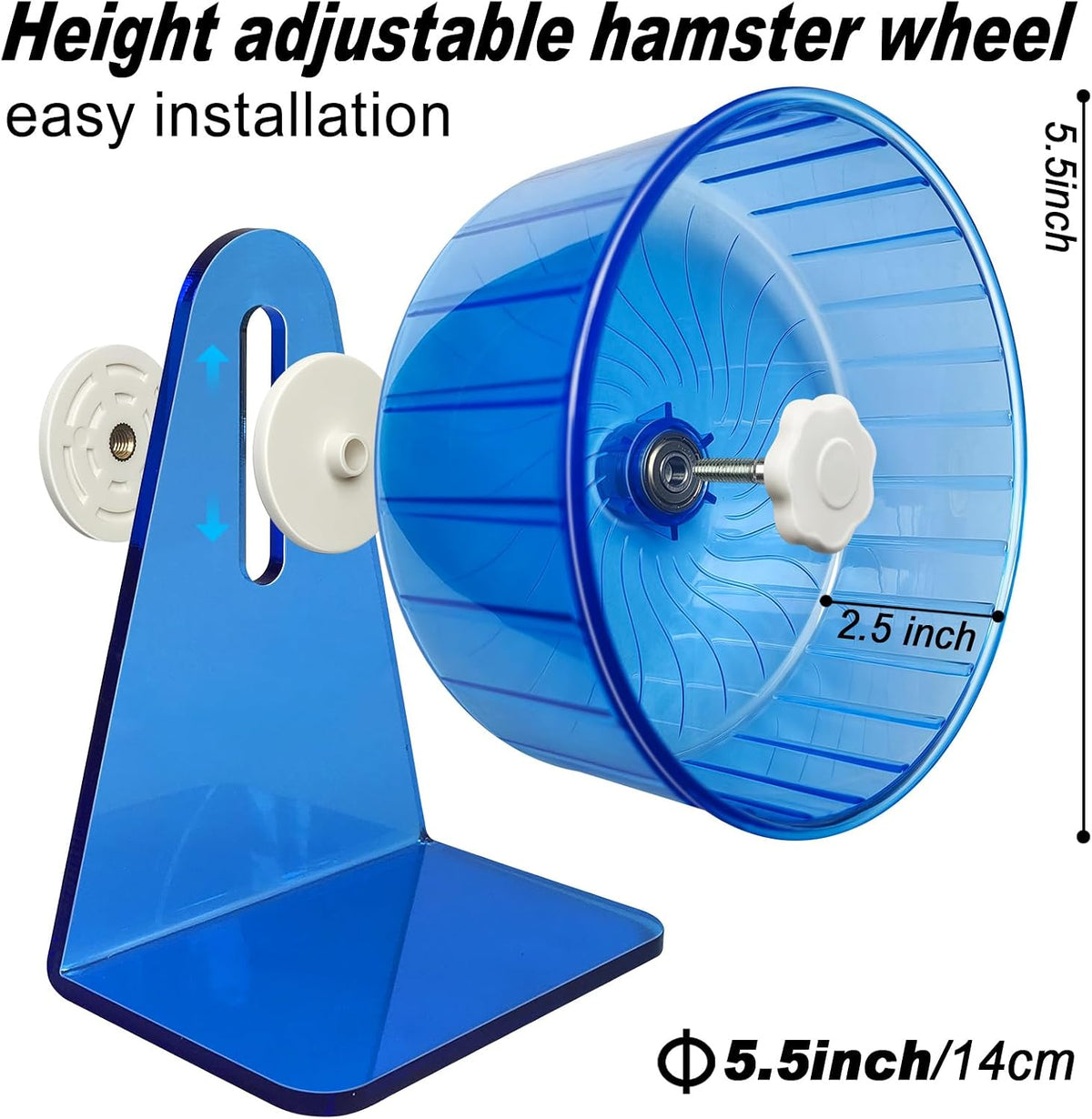 TieLishor quiet rat wheel adjustable stand detail