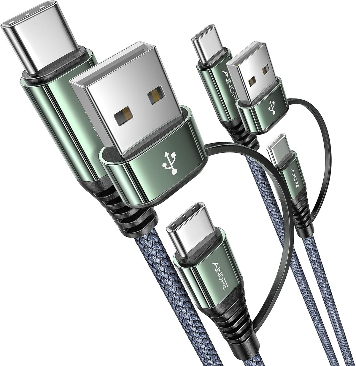 AINOPE USB C to USB C Cable, 6 FT USB C Cable Fast Charging with USB to USB C Adapter, 60W USB to USBC Cable for iPhone 17 Pro Max Air Type C Cable for iPhone 16/15/14/13/12 Samsung, Black - Image 10