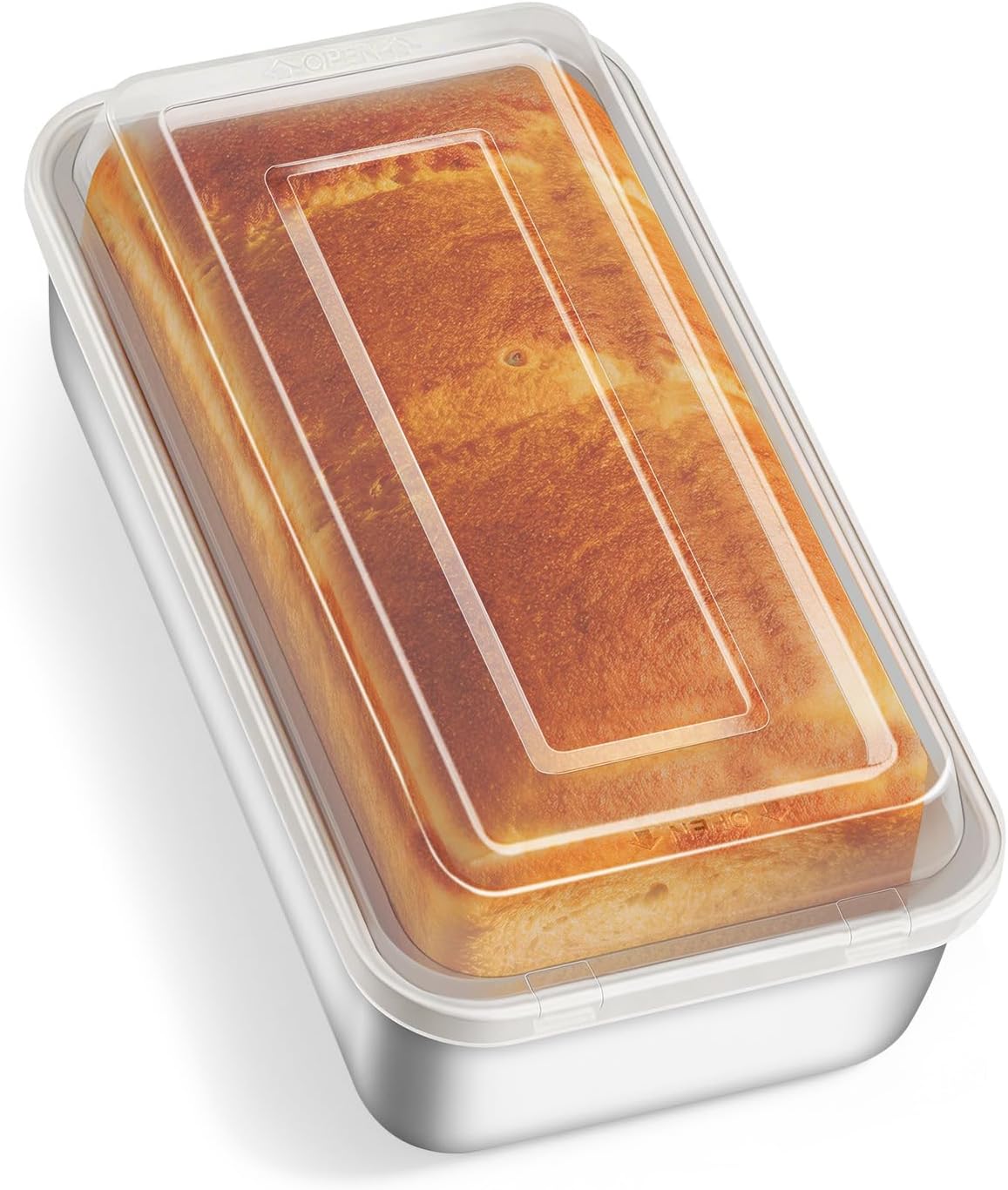 TeamFar 9 by 5 inch bread pan packaging and components overview.