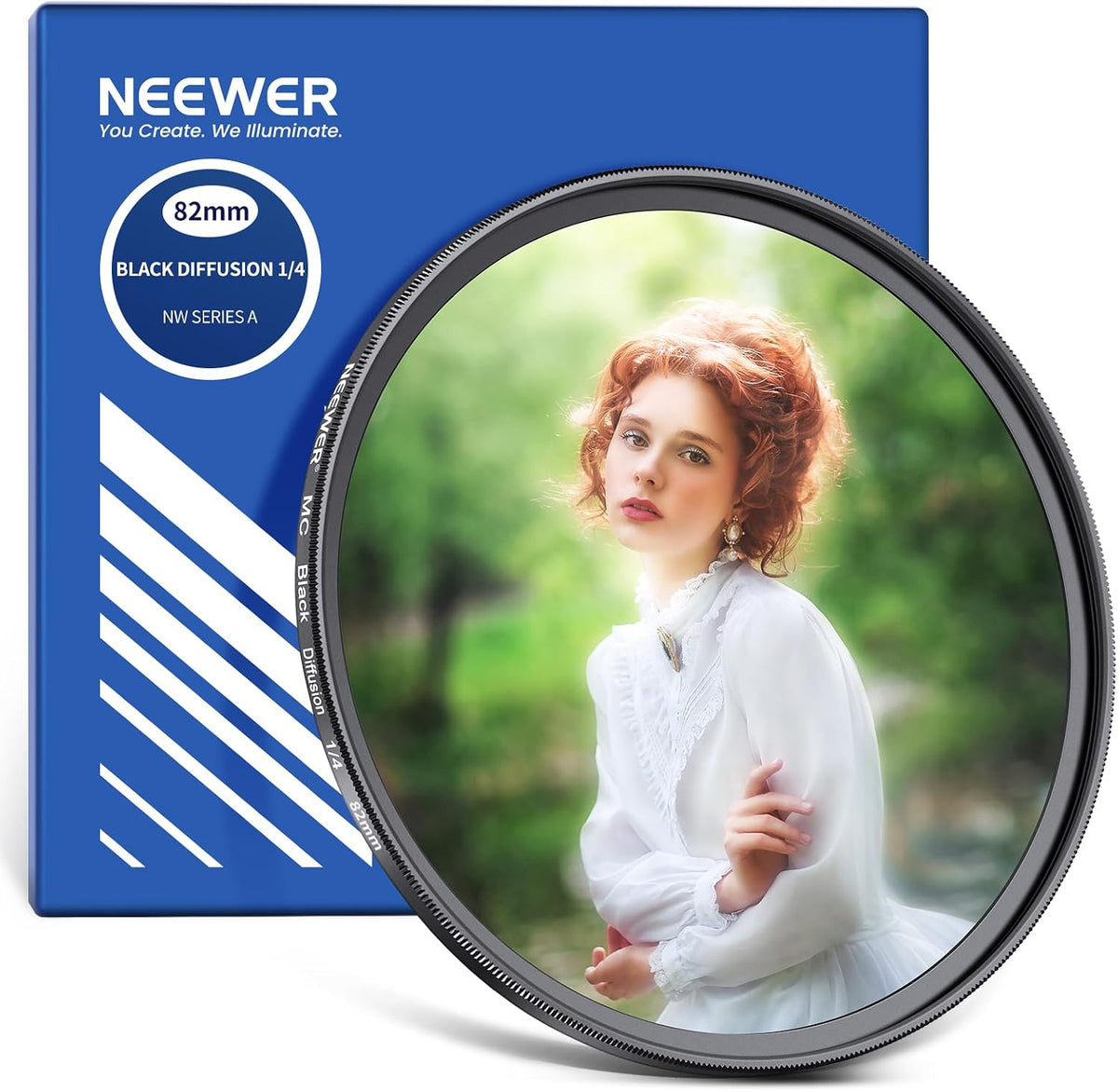 NEEWER 72mm Black Diffusion 1/8 Filter for Mist Cinematic Effect, Ultra Slim Optical Glass Filter with Multi Nano Coatings for Video Vlog Portrait Photography - Image 12