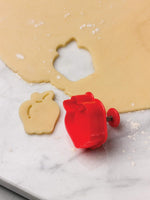 Fox Run apple shape fondant stamper and cutter view