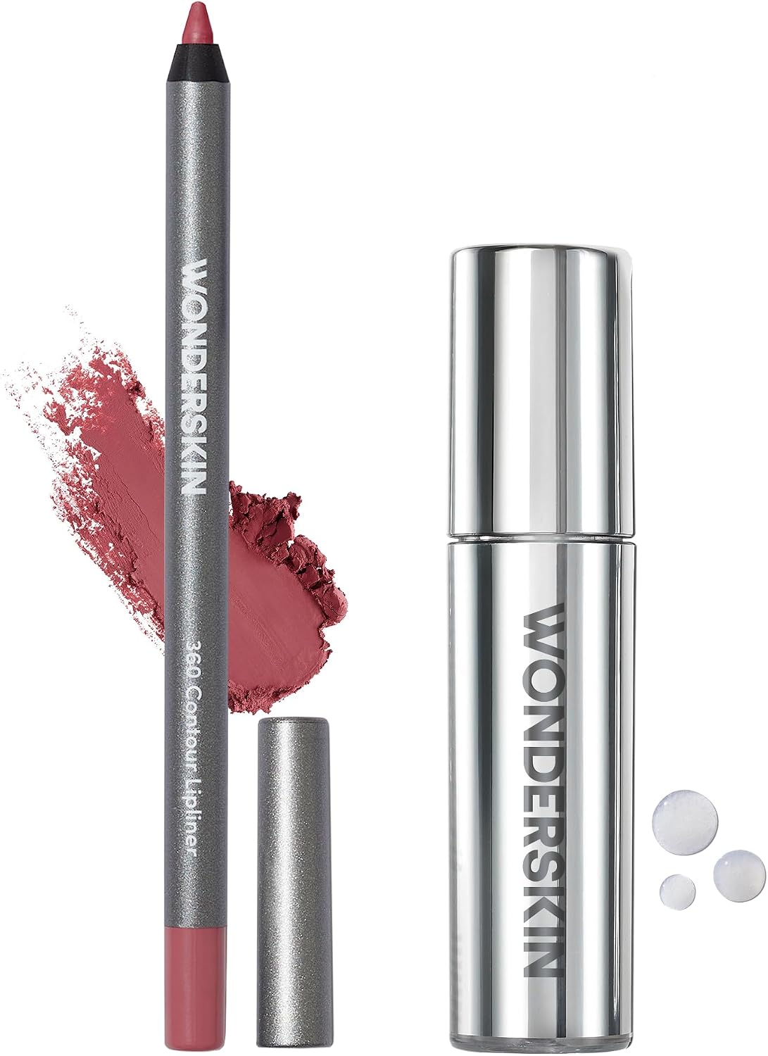 Wonderskin 360 Contour Lip Liner Rosewood front packaging view for authentic lip contouring