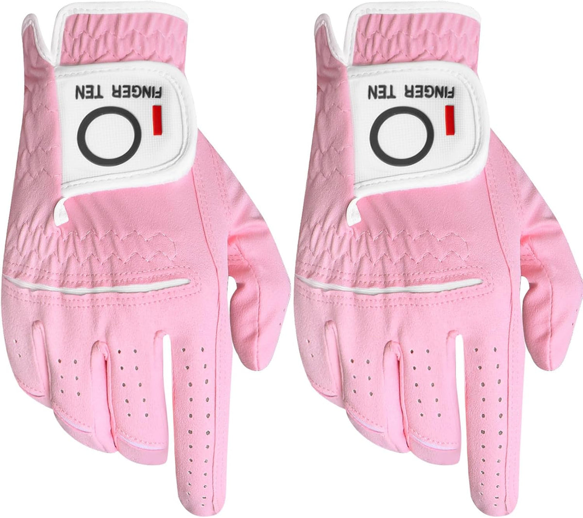 Finger Ten women golf rain grip gloves dual elastic band
