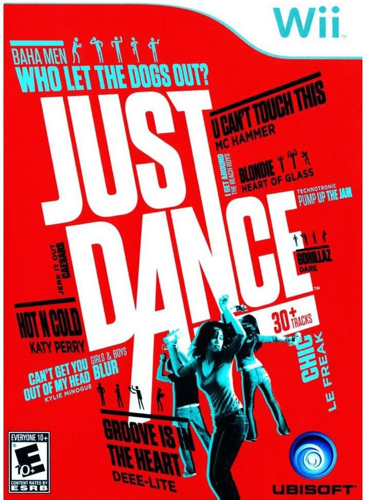 Ubisoft Just Dance Nintendo Wii video game front view authentic import