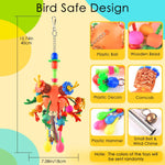 KATUMO parrot shredder toy showing the central orange treat ball