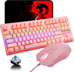 LexonElec K2 mechanical gaming keyboard front view in pink