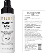 Close up view of the nozzle and packaging of Milani Make It Last Original
