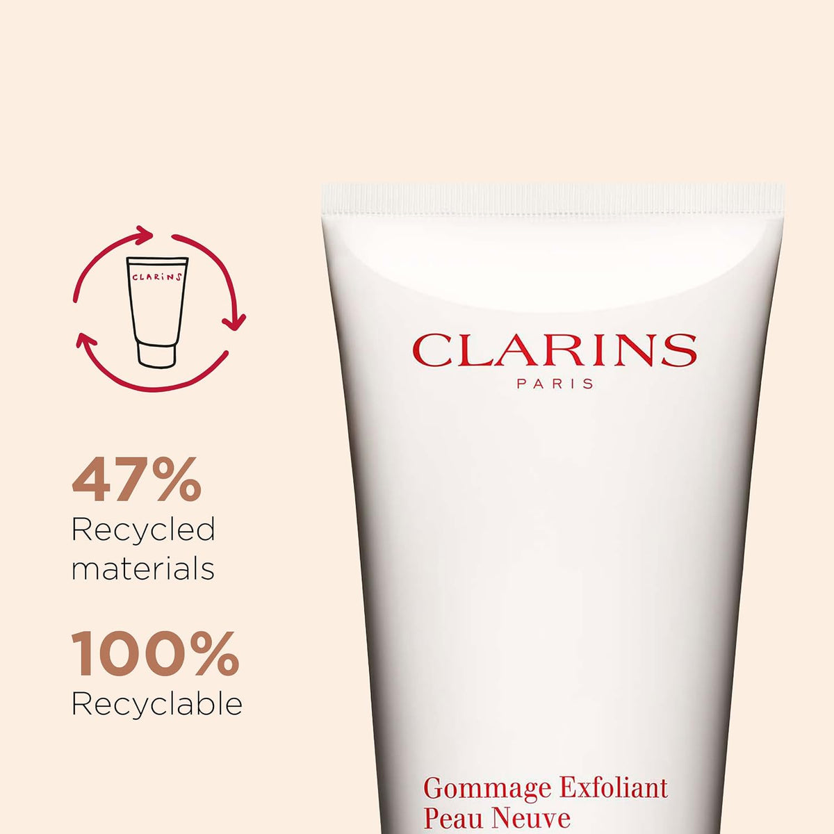 Clarins Exfoliating Body Scrub side profile packaging