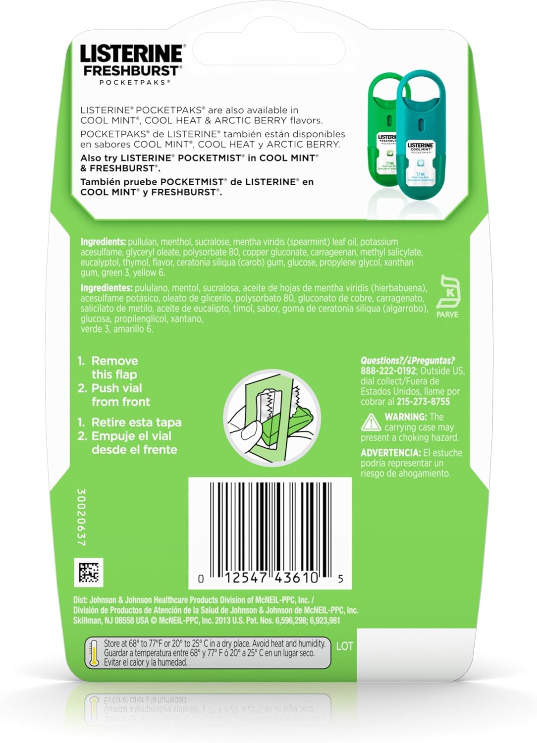 Listerine PocketPaks lifestyle usage flatlay