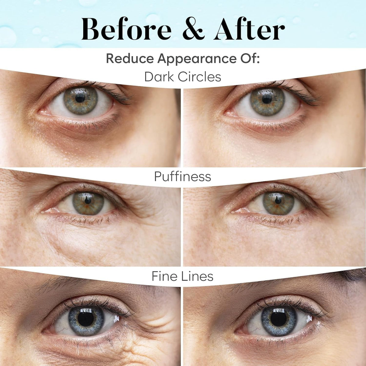 Close up of Bloomora anti aging under eye gel pads