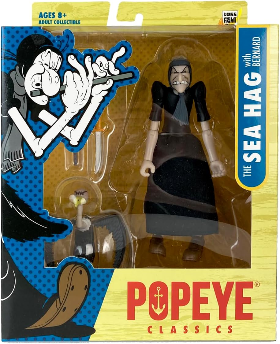 Boss Fight Studio Popeye Classics Wave 2 Sea Hag full articulation display angle