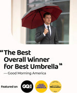 Windproof Travel Umbrella - Compact & Withstands Winds up to 100MPH, Strongest Premium Auto Folding Umbrella for Rain and Sun - Durable, Light & Portable for Women & Men, Fits Backpack & Cars - Image 8