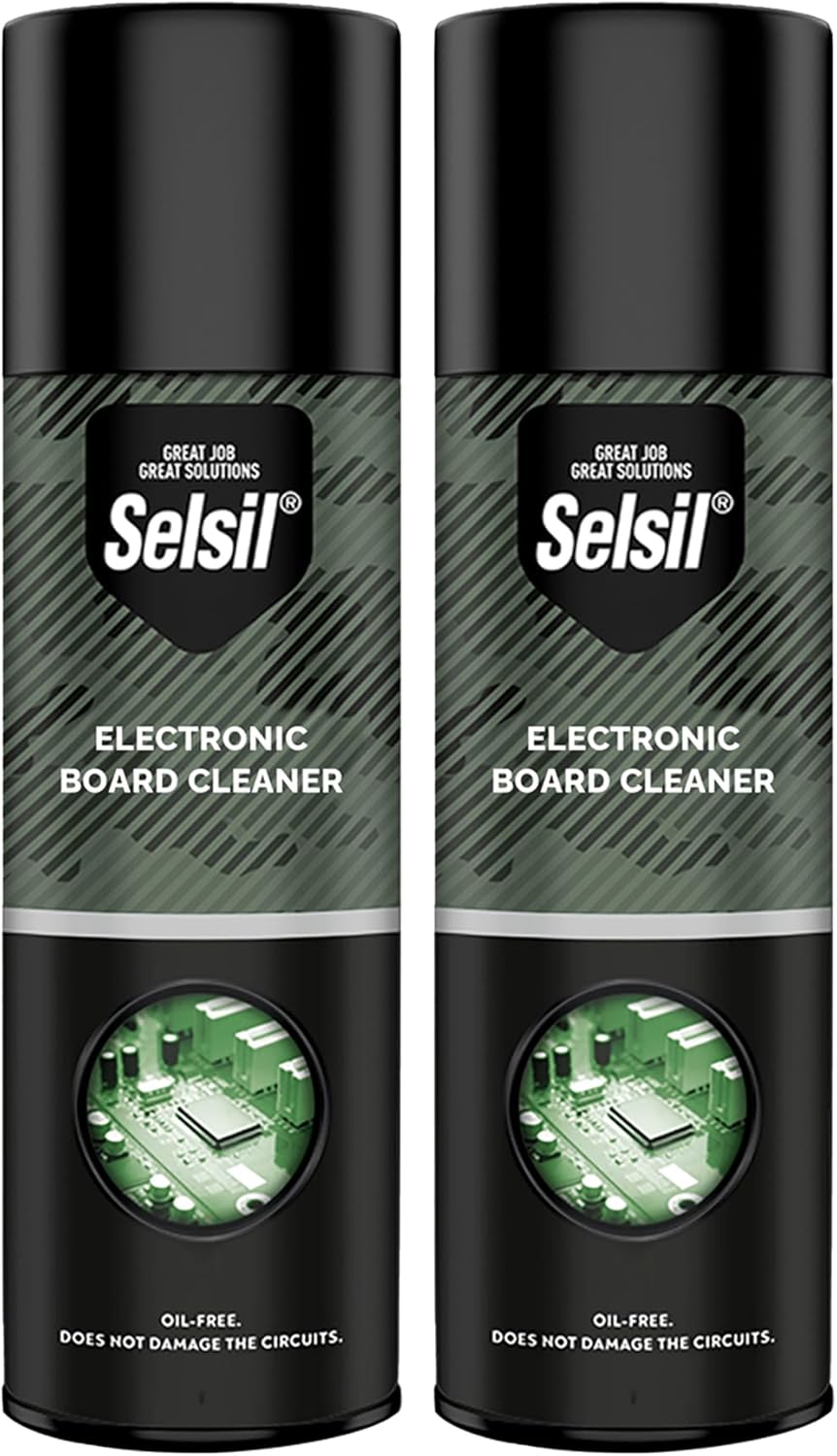 Selsil Electronics Cleaner Spray 2 pack front view