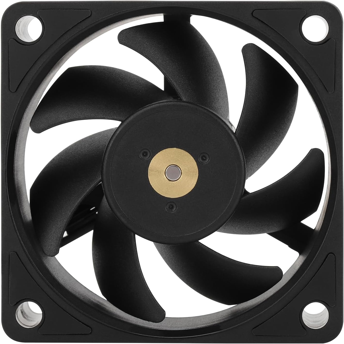 Thermalright TL-B6B 60mm computer fan front view highlighting the compact black frame design.