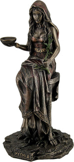 Veronese Design Pythia Oracle of Delphi bronzed statue front view