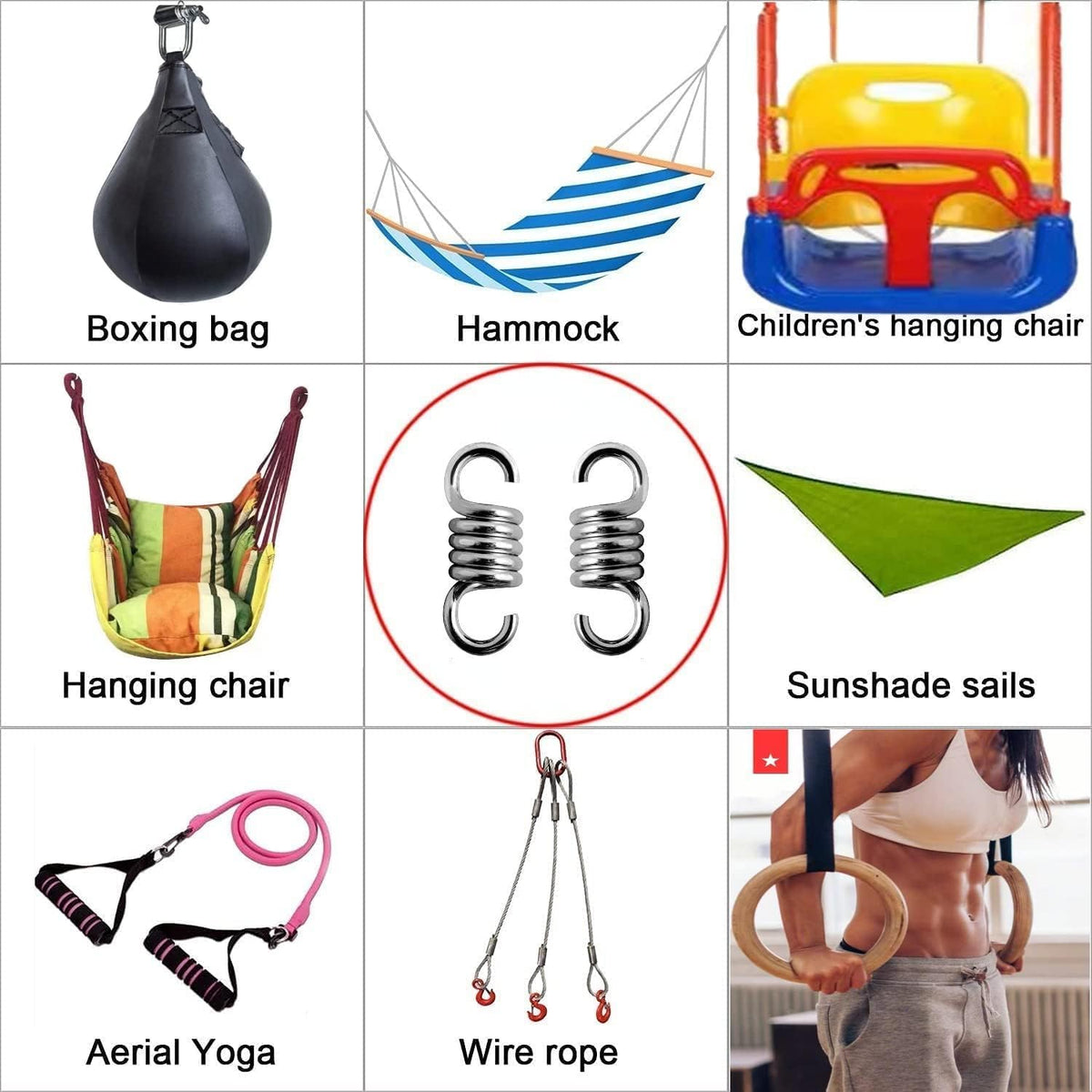 Wild Man 1100LBS capacity spring hanging kit