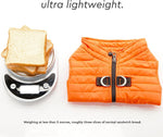 Gooby puffer vest snap button closure mechanism