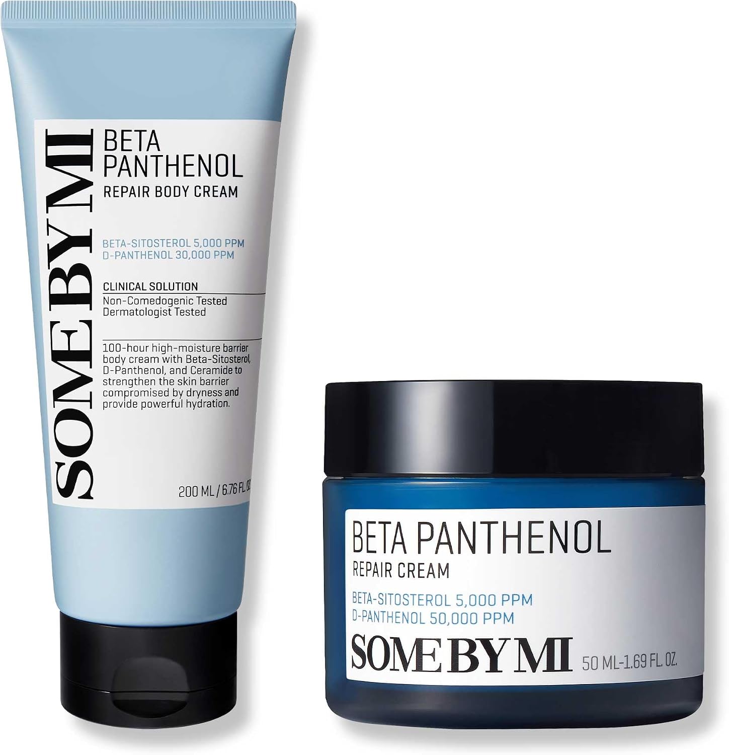 SOME BY MI Beta-Panthenol Repair Body And Face Cream front view tube for dry skin repair