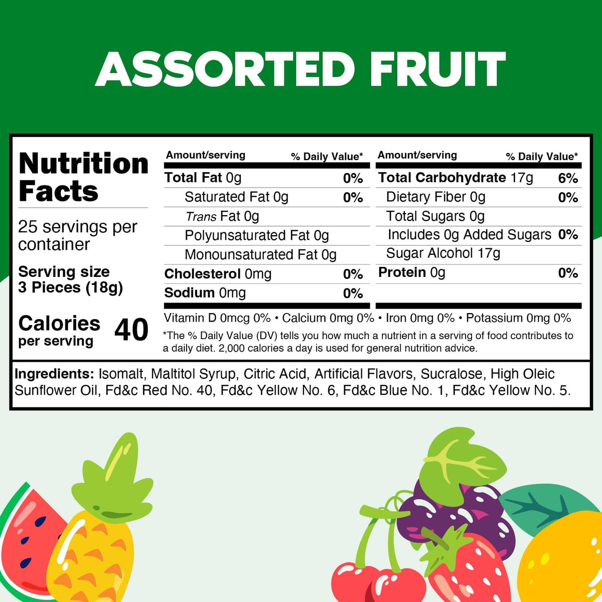Taboom sugar-free fruity hard candy discs individually wrapped