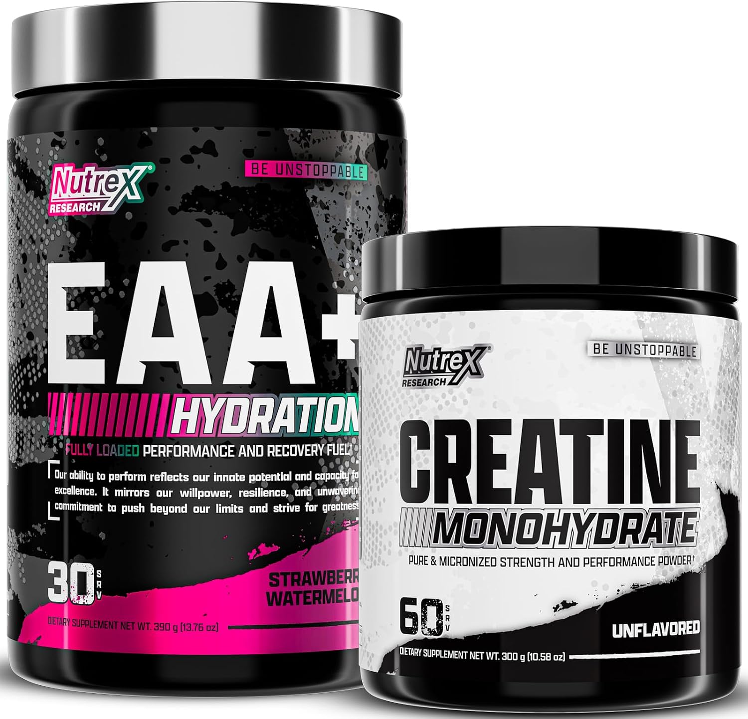 Nutrex Research EAA Hydration Strawberry Watermelon tub front view supplement store