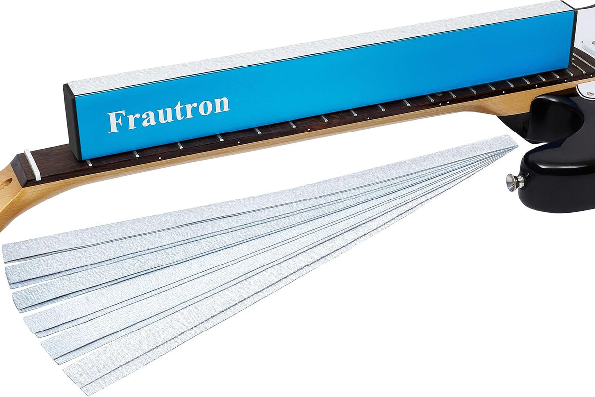 Assorted grit sandpaper strips for guitar fret sanding