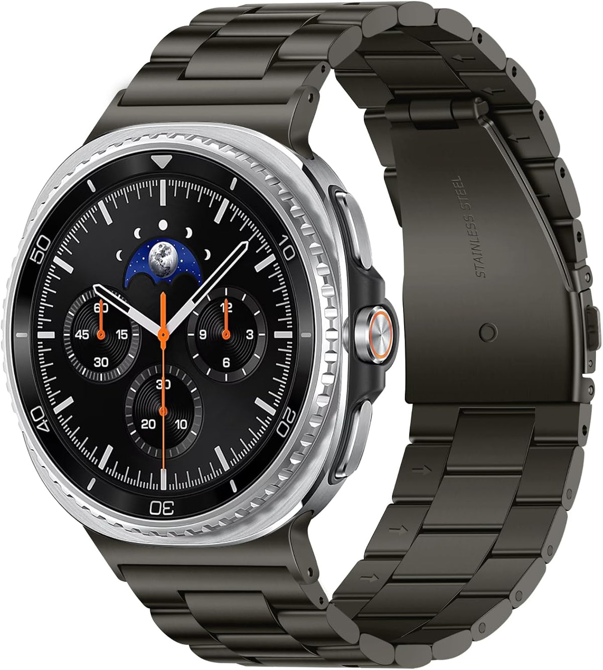 Anlinser No Gap Bands Compatible with Samsung Galaxy Watch Ultra 2/1 47mm | Fits Stainless Steel Metal Strap Galaxy Watch Ultra Band for Women Men, Gray Titanium - Image 15