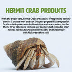 Fluker's high protein hermit crab dry food blend featuring dried river shrimp.