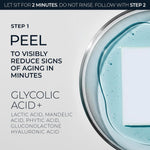 Dermatologist developed RoC clinical retinol five acid blend pads on a clean background