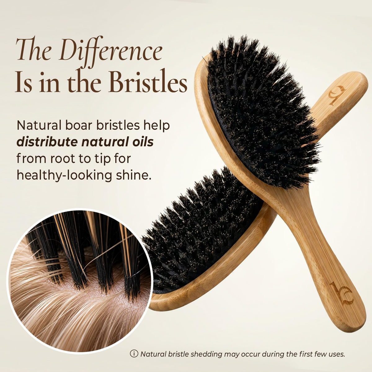 Beauty by Earth soft bristle brush bristles detail