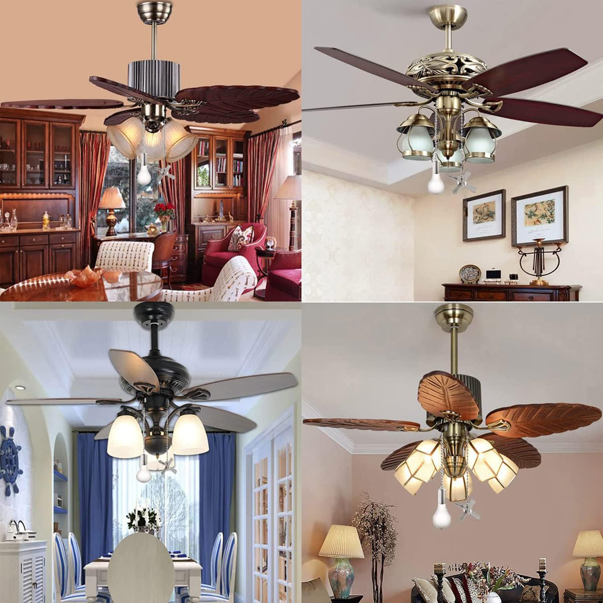 Ceiling fan pull chain replacement accessory packaged