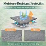 HERCOCCI terrarium substrate mat providing a safe surface for leopard geckos.