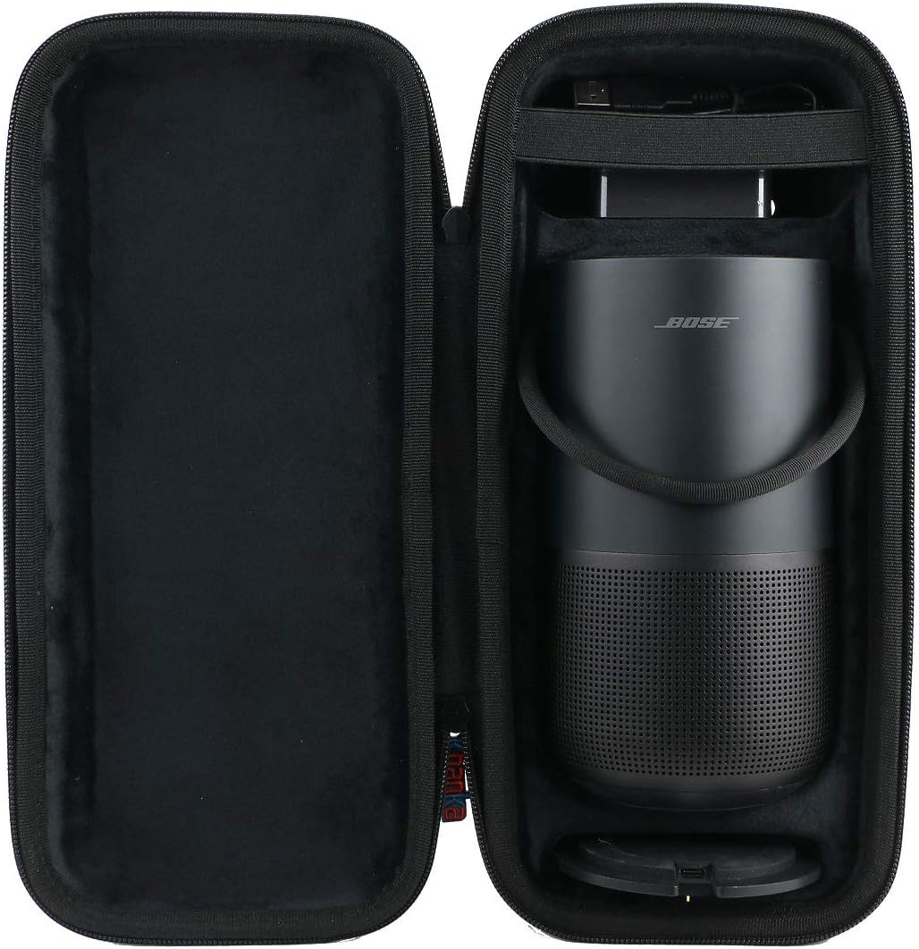Khanka travel protective case angle view in triple black color