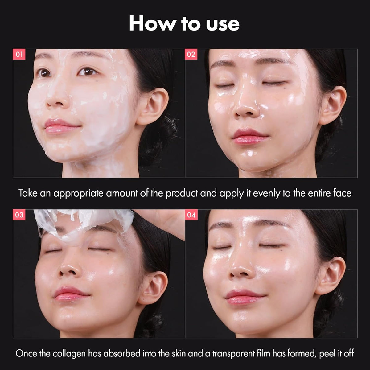 TOSOWOONG Wrapping Mask Duo, Real Pink PDRN Fit and Real Collagen Fit Peel-Off Mask Set, Korean Skincare with Salmon DNA PDRN, 12 Peptides, Hydrolyzed Collagen for Elasticity, Firming, Glass Skin Glow - Image 9