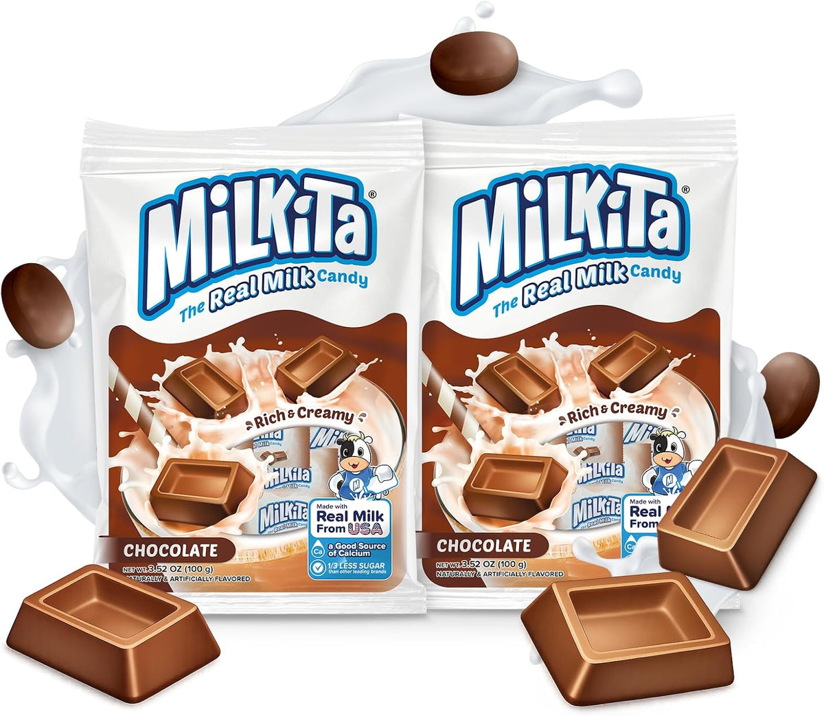 Milkita Creamy Vanilla Milk Candy - Low-Sugar Healthy Sweets with Real Milk for Kids & Adults - Fat Free & Gluten Free Candy with Calcium for Everyday Indulgence (25 Count Bag) - Image 9