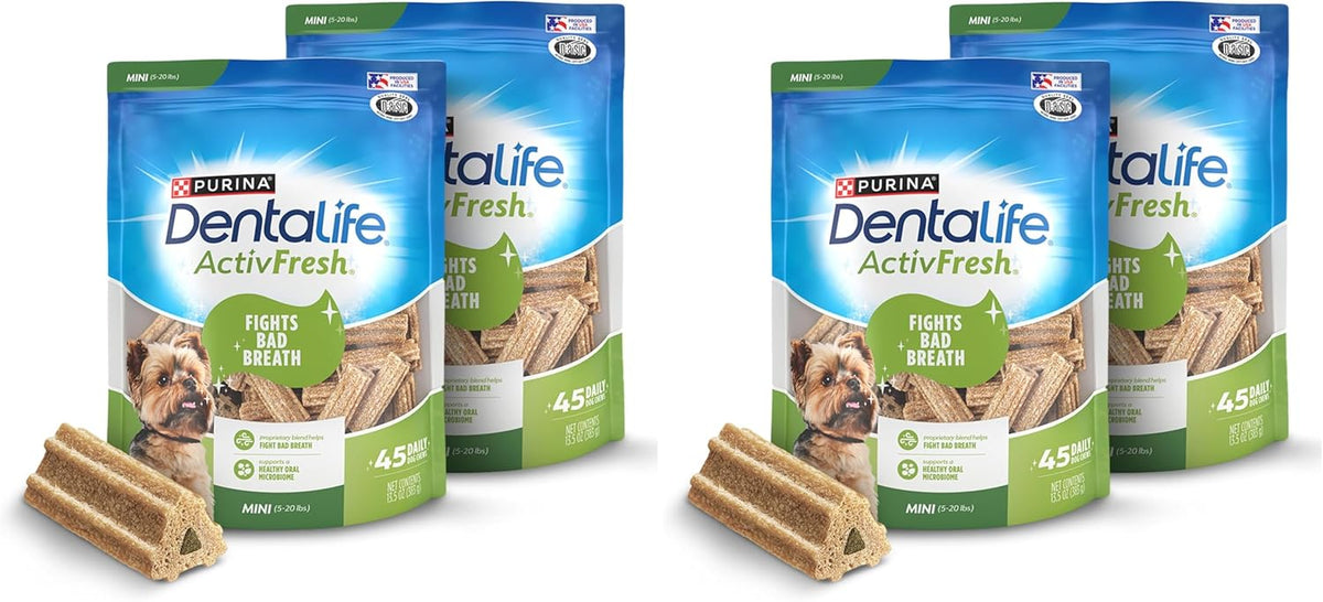 Dentalife ActivFresh Dog_Chews for Mini and Small Dogs 5-20 lbs., Dental-Chews to Freshen Breath, Chicken Flavor, 16.9 oz., 56 Chews - 56 ct. Pouch (Pack of 2) - Image 13