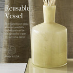 LAFCO New York artisan handblown glass container close up