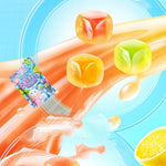Back packaging label of Noble Createaprototype peelable candy showing product details and net weight.